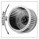 forward curve multi-vane blower